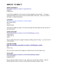2012 Minute To Win It Games Copy Pdf Minute To Win It Minute To Win It Games Thanksgiving Game Ideas