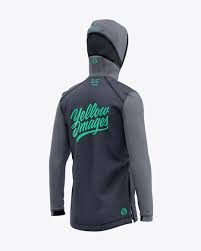 Download Basketball Heather Hoodie Mockup Back Half Side View Of Hooded Jacket In Apparel Mockups On Yellow Images Object Mockups