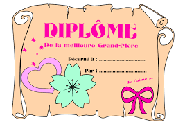 Choisissez parmi plus de 100 modèles de certificats gratuits à télécharger et modifier pour créer des certificats à l'aspect professionnel à la certificat d'accomplissement d'un diplôme. Diplome De La Meilleur Grand Mere Fete Une Surprise Recettes Et Idees D Animations