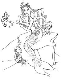 Check out our amazing collection of princess coloring pages, drawings and stories. Barbie Mermaid Coloring Pages Coloring Home