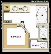 Master Bath Plans Ideas Design With Walk In Closet Right Master Baths 14x14 Ideas Des Bathroom Design Layout Master Bedroom Layout Master Bathroom Layout