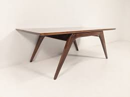 St luke maple coffee table by robin wade furniture. Mid Century Modern Solid Maple Coffee Table Splayed Tapered Legs Epoch