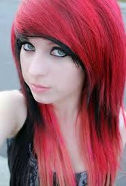 This sweet black and red hair combination is a great choice for ladies who aren't afraid to show off a vivid hue. Emo Hairstyles For Girls Latest Popular Emo Girls Haircuts Pictures Pretty Designs Emo Hair Emo Scene Hair Emo Hair Color