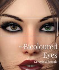 MYKT Bicoloured Eyes G8F 3D Figure Assets ColorGaleria
