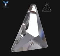 Transparent Triangle Crystal Prism Pendnat for Chandelier Parts