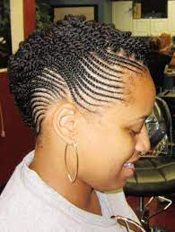 Cornrow Frisuren Fur Kurzes Naturhaar Pinnel In 2021 Braided Mohawk Hairstyles Cornrow Hairstyles Natural Hair Styles