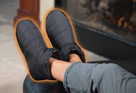 Heated Indoor Outdoor Slippers Sharper Image