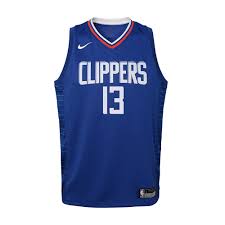 Im jahr 2017 veröffentlichten die die la clippers zusammen mit nike das neue la clippers trikot sowohl in der association, icon als auch statement edition. Nba All Nba Nike Swingman Icon La Clippers George Paul Trikot Junior Black Private Sport Shop