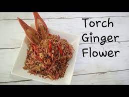 Torch Ginger Flowers Are Just So Fragrant Stir Fry With Ikan Teri Yummy Yummy Recipe Is Available At Youtube W Torch Ginger Flower Stir Fry Ginger Flower