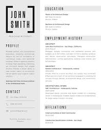 9 architectural resumes free templates