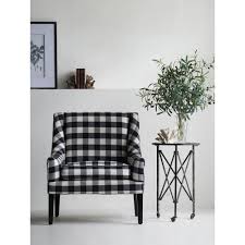 Holidays, picnics, and rustic events are the perfect settings for checkered polyester chair sashes! 32 Black And White Gingham Plaid Arm Chair Overstock 30768039