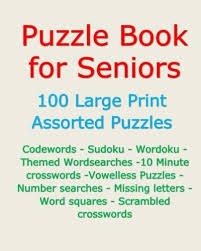 Mar 21, 2021 · librivox about. Puzzle Book For Seniors 100 Large Print Assorted Puzzles Amazon Co Uk Murphy Terry 9781545435656 Books