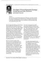 Tony ferrigno takes a holistic approach to helping patients regain their health naturally without the use of drugs or surgery. The Origins Of Neural Organization Technique Chiropractic Neurology