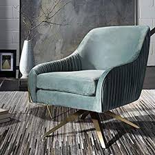 Amazon Com Safavieh Sfv4703a Home Collection Tiffany Pleated Swivel Seafoam Arm Accent Chair Gold Kitchen D Swivel Armchair Green Sofa Inspiration Armchair