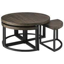See more ideas about coffee table with stools, coffee table, table. Round Stools Coffee Tables You Ll Love In 2021 Wayfair
