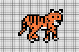Malayan Tiger Pixel Art Pixel Art Lego Art Pixel Art Design