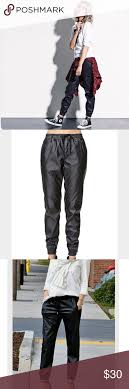 new bullhead pacsun vegan leather joggers new bullhead