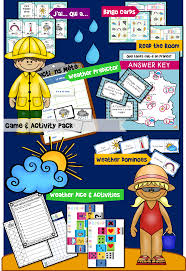 Quel Temps Fait Il French Weather Game Activity Pack Https Seniorsource Com Activity Games French Activities Weather Games