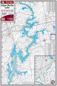 Lake guntersville is a state park located in northeast alabama along the tennessee river. Logan Martin Lake 108 Kingfisher Maps Inc