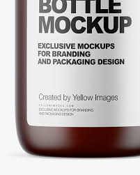 Download Frosted Dark Amber Liquid Soap Bottle With Pump Mockup In Bottle Mockups On Yellow Images Object Mockups Yellowimages Mockups