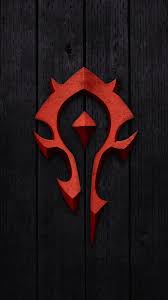 Horde Logo Mobile Wallpaper Iphone Black Background Free 0010109288384 Wallpaper World Of Warcraft Wallpaper Warcraft Art World Of Warcraft