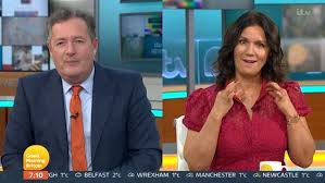 Jun 17, 2021 · susanna reid revealed one celebrity guest missed their interview on good morning britain last week because they slept through their alarm. Video Susanna Reid Surprises Piers Morgan By Opening Top On Gmb Daily Mail Online