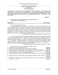Subiecte și bareme bacalaureat istorie 2021 bacalaureat sesiunea de toamnă subiect bacalaureat istorie 2021 | barem bacalaureat. Https Rosioru Ro Wp Content Uploads 2019 06 Proba E C Istorie Var 02 Pdf