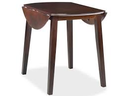 Une table ronde de cuisine est particulièrement appréciée pour les déjeuners ou les dîners pris sur le pouce, les brunchs et les petits déjeuners. Icaverne Tables De Salle A Manger Et De Cuisine Ensemble Table De Salle A Manger Ronde A Abattant Mdf Marron Vente De Sans Marque Conforama