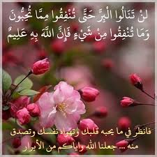 قرآن كريم آية لن تنالوا البر حتى تنفقوا مما تحبون Ali Quotes Quran Islam Quran