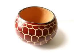 Calebasse Sculptee Africaine Art Africain Ecommerce Vase