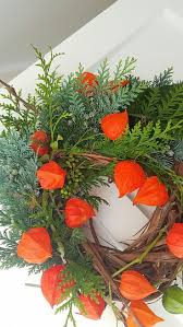 Physalis Fall Wreath Deko Herbst Weihnachten Herbst Dekoration Herbstkranz