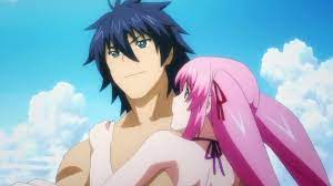 Being pervy, taking a beating from girls and all? Akatsuki And Miu Of Aesthetica Of A Rogue Hero Anime I Love Anime Manga Couples