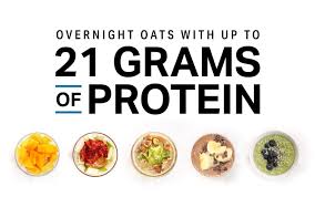Overnight Oats With Up To 21 Grams Of Protein Nutrition Myfitnesspal Uber Nacht Haferflocken Brunch Rezepte Ernahrung