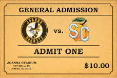Joanna Hornets vs. Spartanburg County Peaches