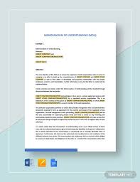 Check spelling or type a new query. 41 Memorandum Of Understanding Templates Pdf Google Docs Free Premium Templates