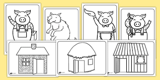 The three little pigs coloring page #638. The Three Little Pigs Colouring Sheets Teacher Made