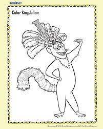 Color King Julien Free Madagascar Coloring Page Jumpstart Coloring Pages Disney Embroidery Cool Coloring Pages