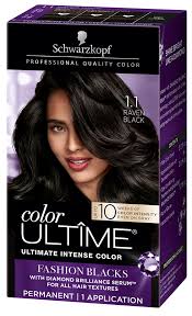 Schwarzkopf color ultime permanent hair color cream, 3.3 amethyst black. Black Hair Dye Transform Your Look
