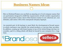Find unique names by industry, popular words, ideas, and more. Company Name Ideas