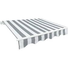 Vous garantir le bon achat, on y travaille tous les jours. Beaurivage Store Banne Manuel 3 X 2 M Sans Coffre Toile Rayee Blanche Et Grise Avec Structure Blanche Cdiscount Bricolage