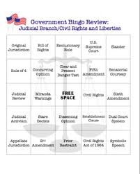 Students will be able to: Government Bingo Review Game Judicial Branch By Holly S Social Studies Store
