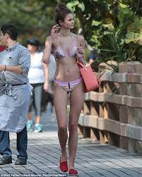 5 ft 10 in / 178 cm, weight: Victoria S Secret Model Taylor Hill Wears Pink Bikini In Miami Daily Mail Online