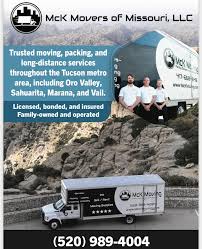 McK - Your trusted Tucson movers 🚛 Serving Oro Valley, Sahuarita, Marana, Vail & beyond! ✓ Licensed, bonded, & insured 📦 Packing, loading, long-distance & more 📞 Call today: (520) 989-4004 🌐