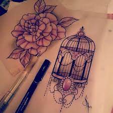 Rodjaasexface Hope My Customer Likeys Tattoo Design Drawing Birdcage Tattoo Bird Cage Tattoo Sleeve Cage Tattoo