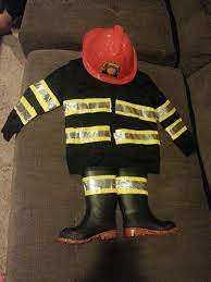 Diy Toddler Fireman Costume Duct Tape Fireman Costume Diy Fireman Costumes Toddler Halloween Costumes