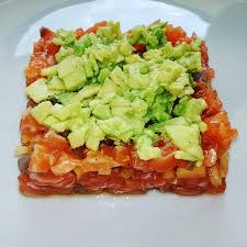 Pulite bene i filetti eliminando le. Tartare Di Salmone Con Avocado E Melone Picture Of Ristorante La Cascina Usmate Velate Tripadvisor