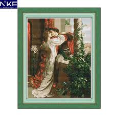 Us 20 27 51 Off Nkf Romeo And Juliet Needle Craft Cross Stitch Charts Counted Stamped Christmas Cross Stitch Kits For Home Decoration In Package