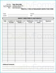 These inspections are supposed to be recorded on a hang tag attached to each fire extinguisher. Sprinkler Extinguisher Inspection Forms Forms