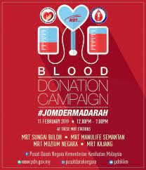 Kempen derma darah berkumpulan di pusat darah negara. Mrt Corp On Twitter Jomdermadarah And Save Lives Pusat Darah Negara Is Organizing A Blood Donation Campaign At Selected Mrt Station On Monday 12 Noon 7 Pm For More Information Visit