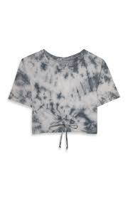 Black And Grey Tie Dye Shirt White Grey Tie Dye Crop Top Tie Dye Crop Top Grey Tie Dye Tie Dye